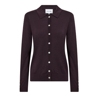 Ismaila 6 Cardigan, Bordeaux