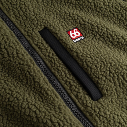 Tindur Shearling Jakke, Winter Moss