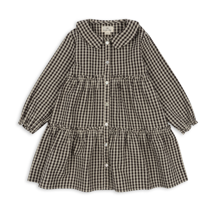 Navida Collar Dress, Java Check