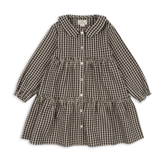 Navida Collar Dress, Java Check