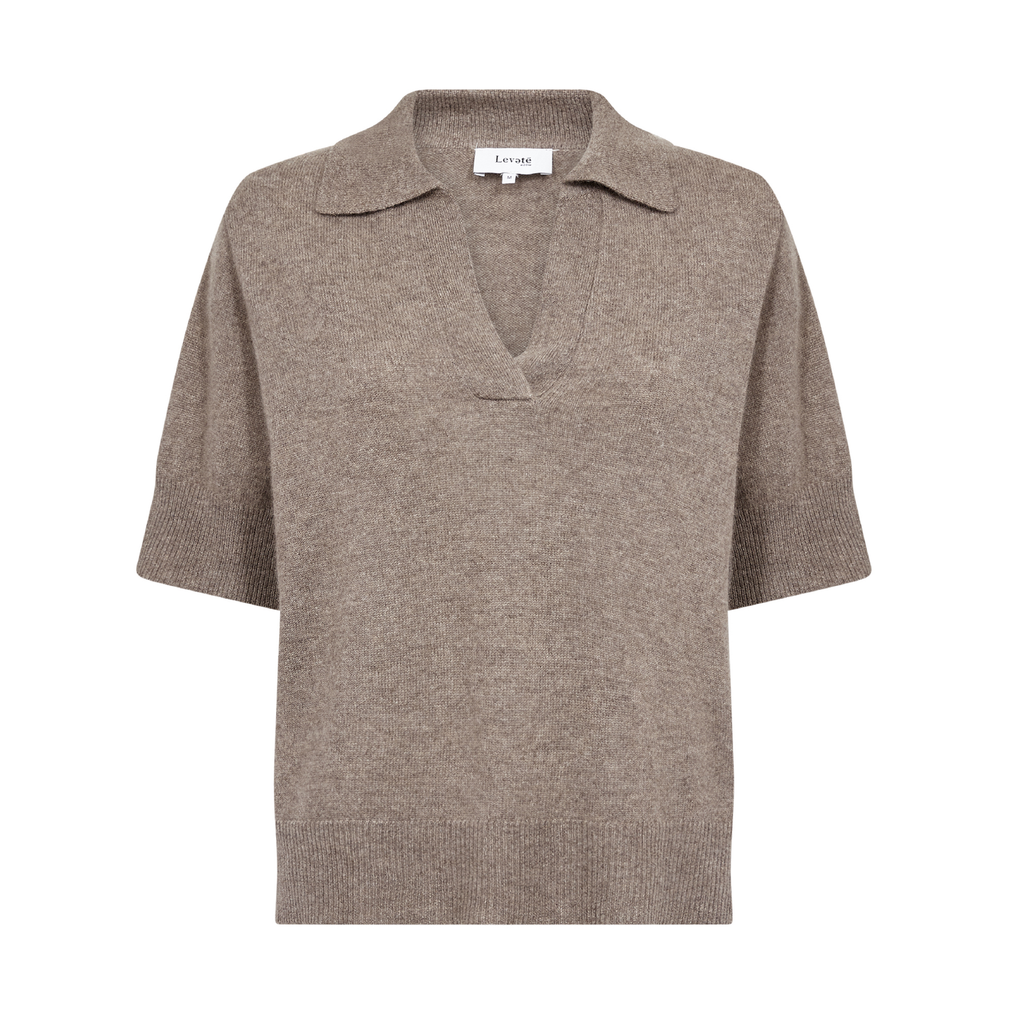 Eloise 18 Cashmere Polo, Taupe