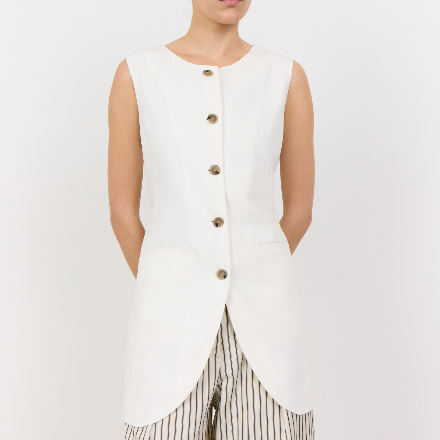 Laura 2 Vest, Off White