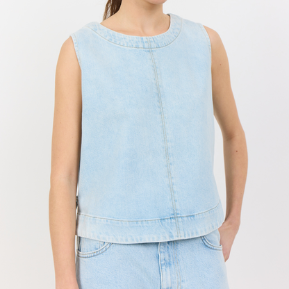 Kosa 9 Top, Breezy Blue Denim