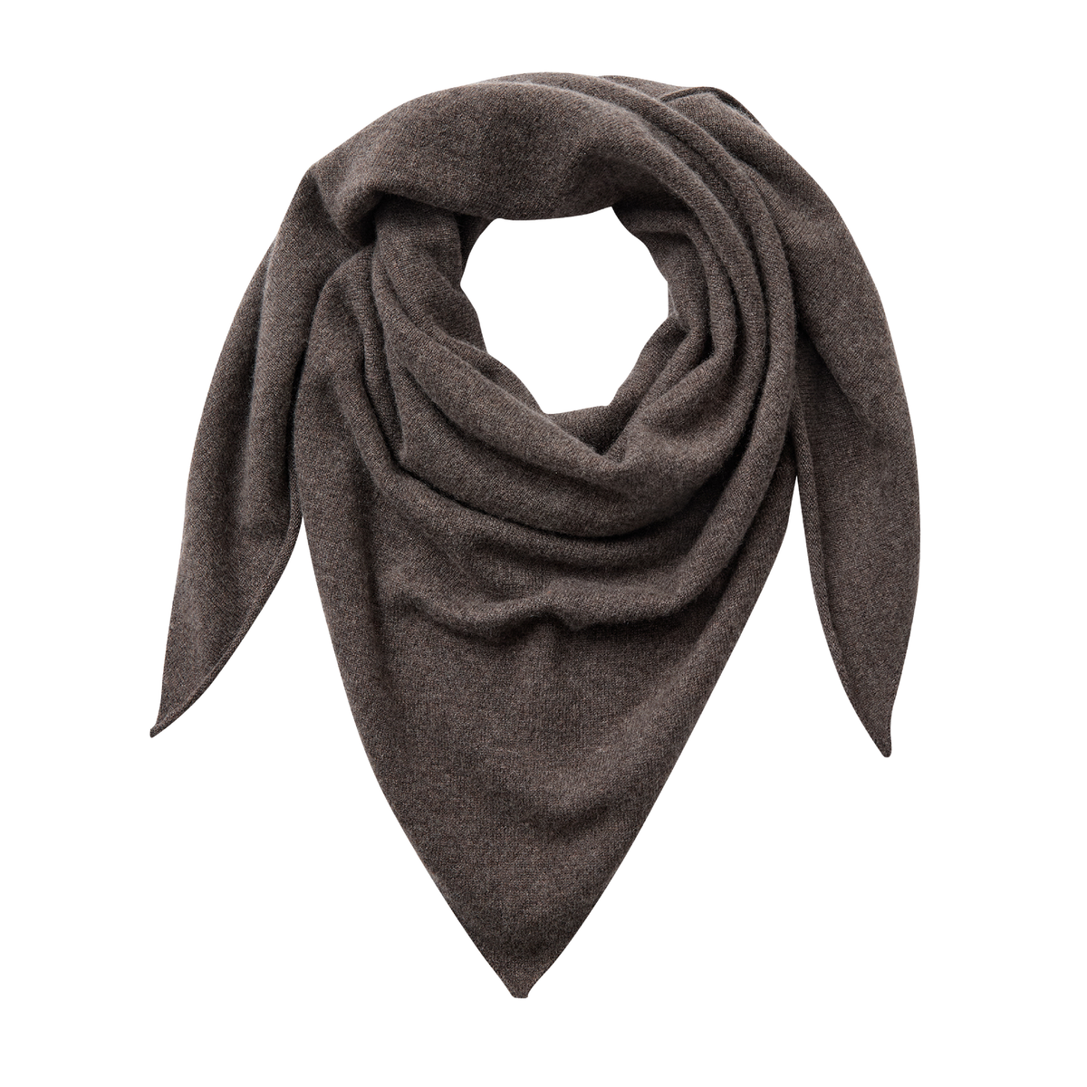 Eloise 20 Cashmere Tørklæde, After Dark Brown Melange