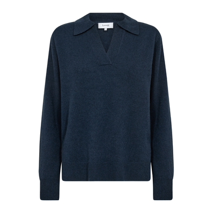 Eloise 5 Cashmere Strik, Mørkeblå