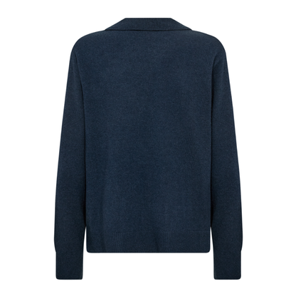 Eloise 5 Cashmere Strik, Mørkeblå