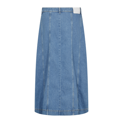 Frilla Denim Nederdel, Medium Blue
