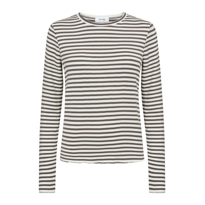 Ika 11 Bluse, Falcon/Off White