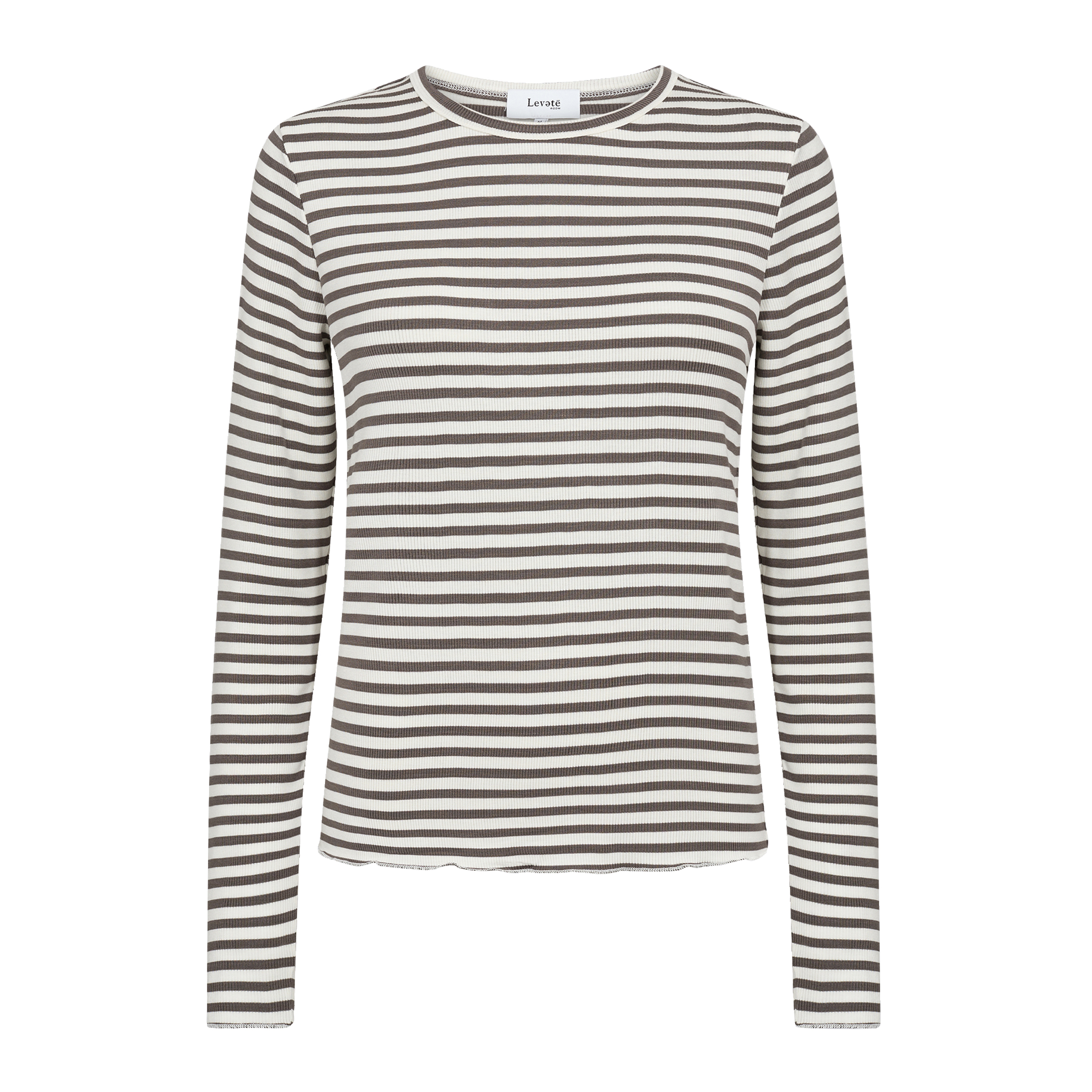 Ika 11 Bluse, Falcon/Off White