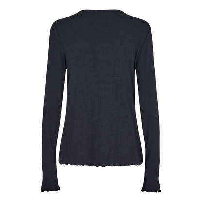 Ika Long Sleeve Blouse, Black