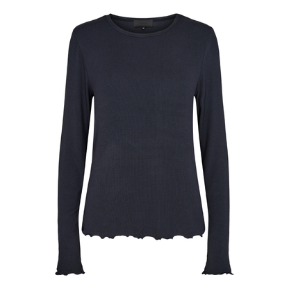 Ika Long Sleeve Blouse, Black
