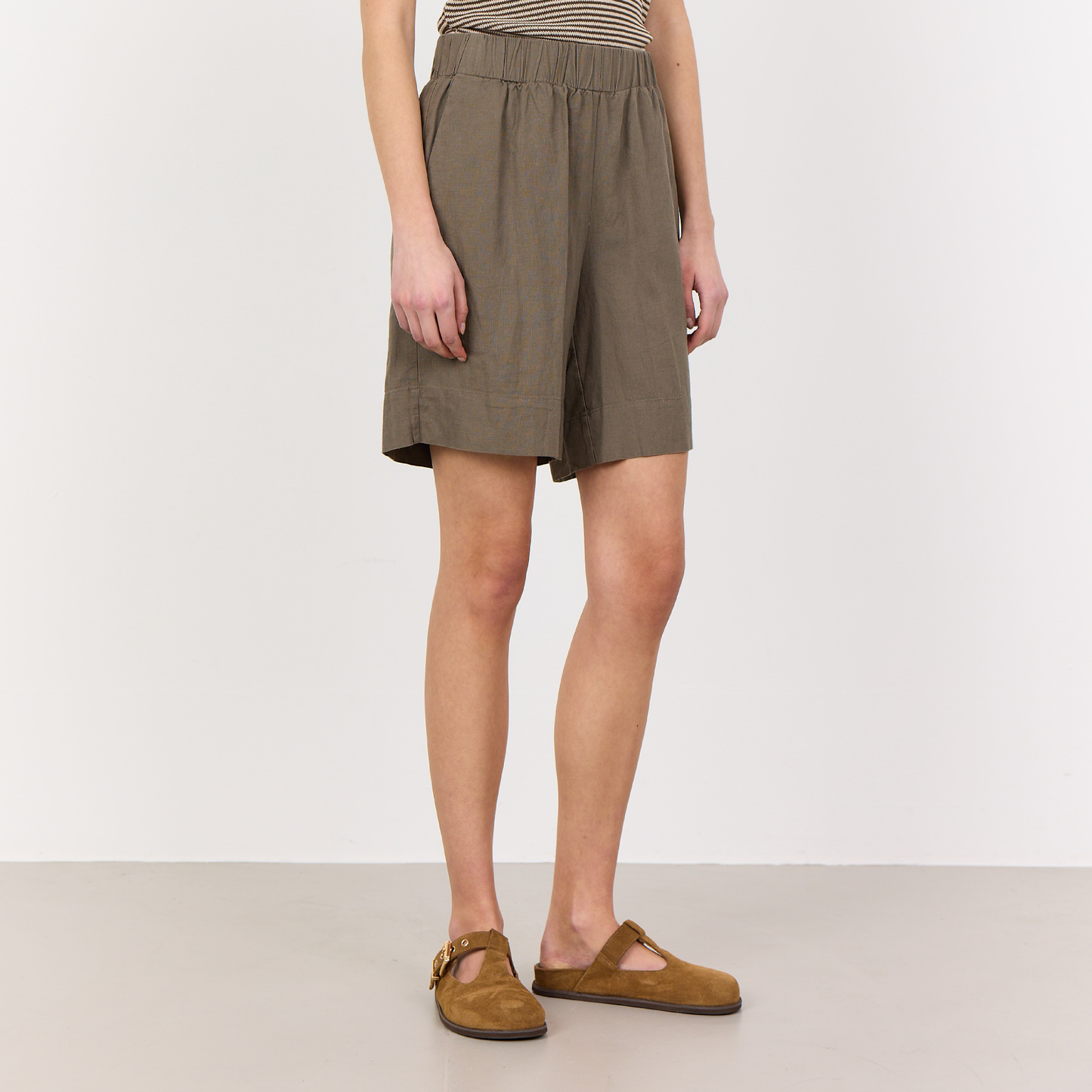 Naja 29 Shorts I Hør, Morel