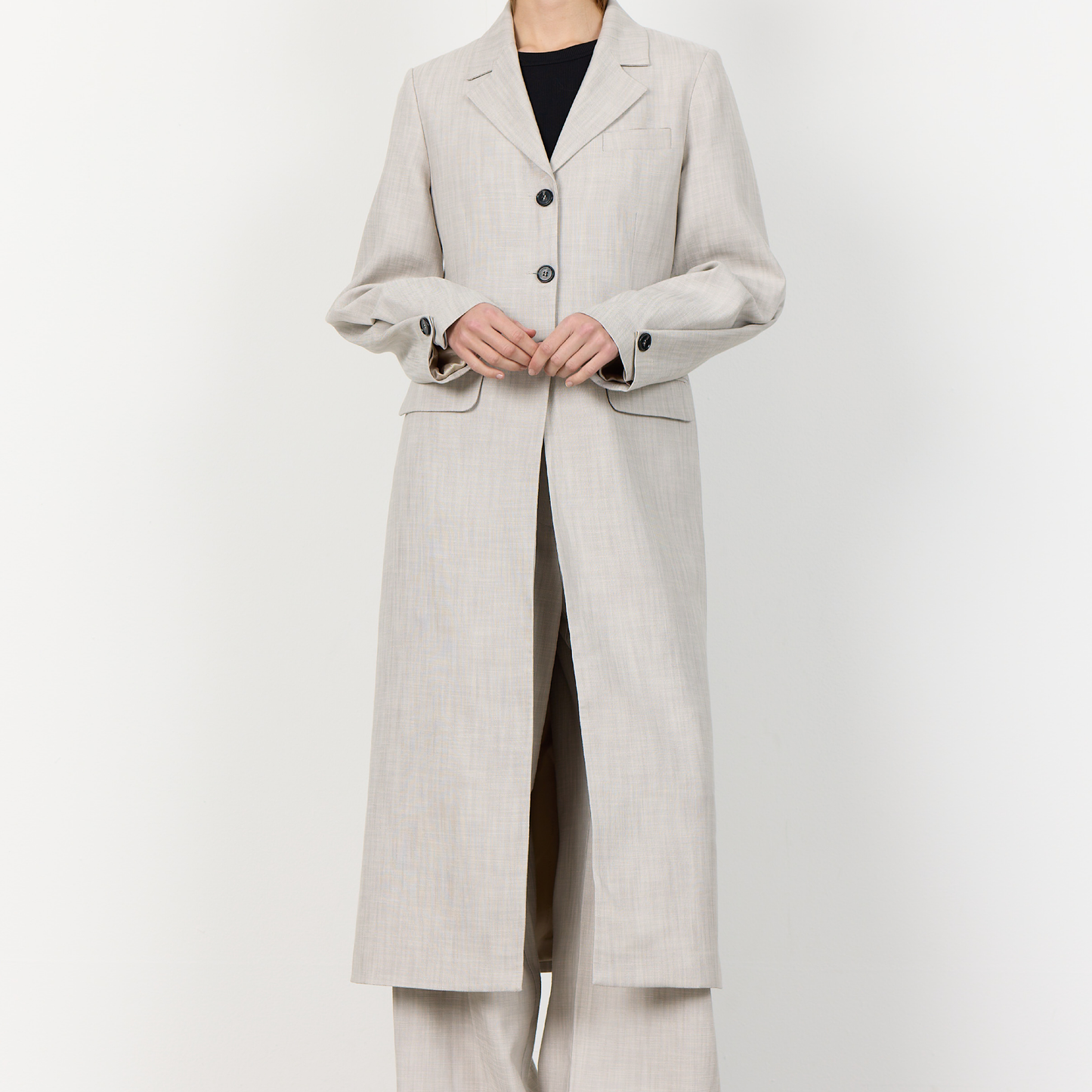Kanya 1 Frakke, Silver Cloud Melange