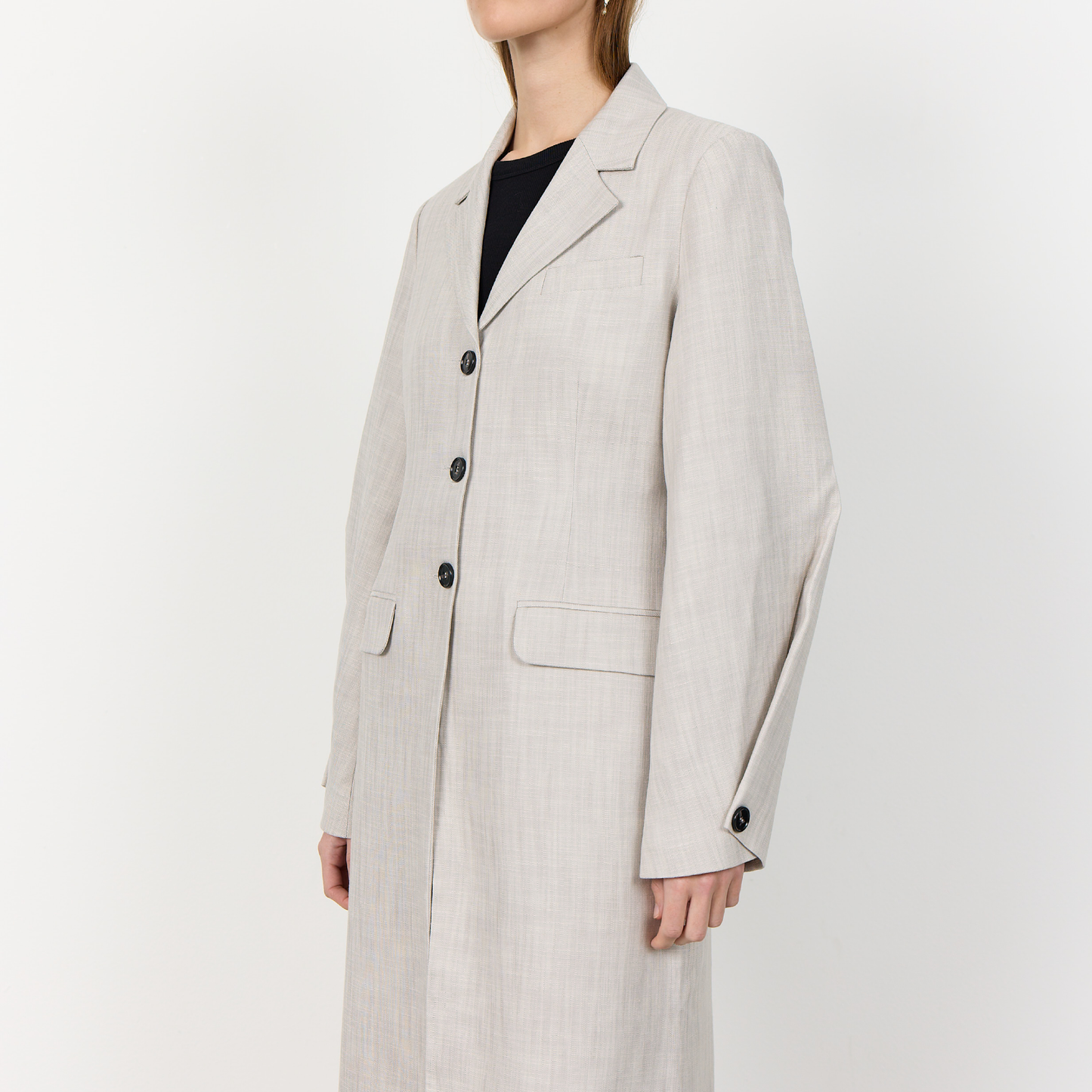Kanya 1 Frakke, Silver Cloud Melange