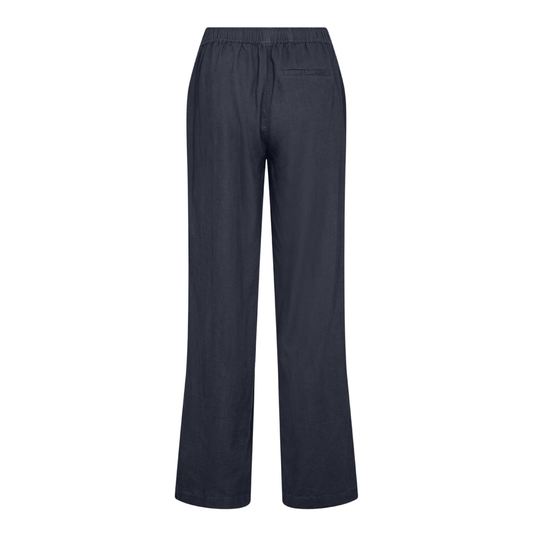 Naja 7 Bukser I Hør, Dark Navy