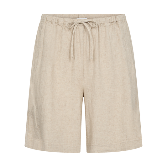 Naja-25 Shorts I Hør, Sand