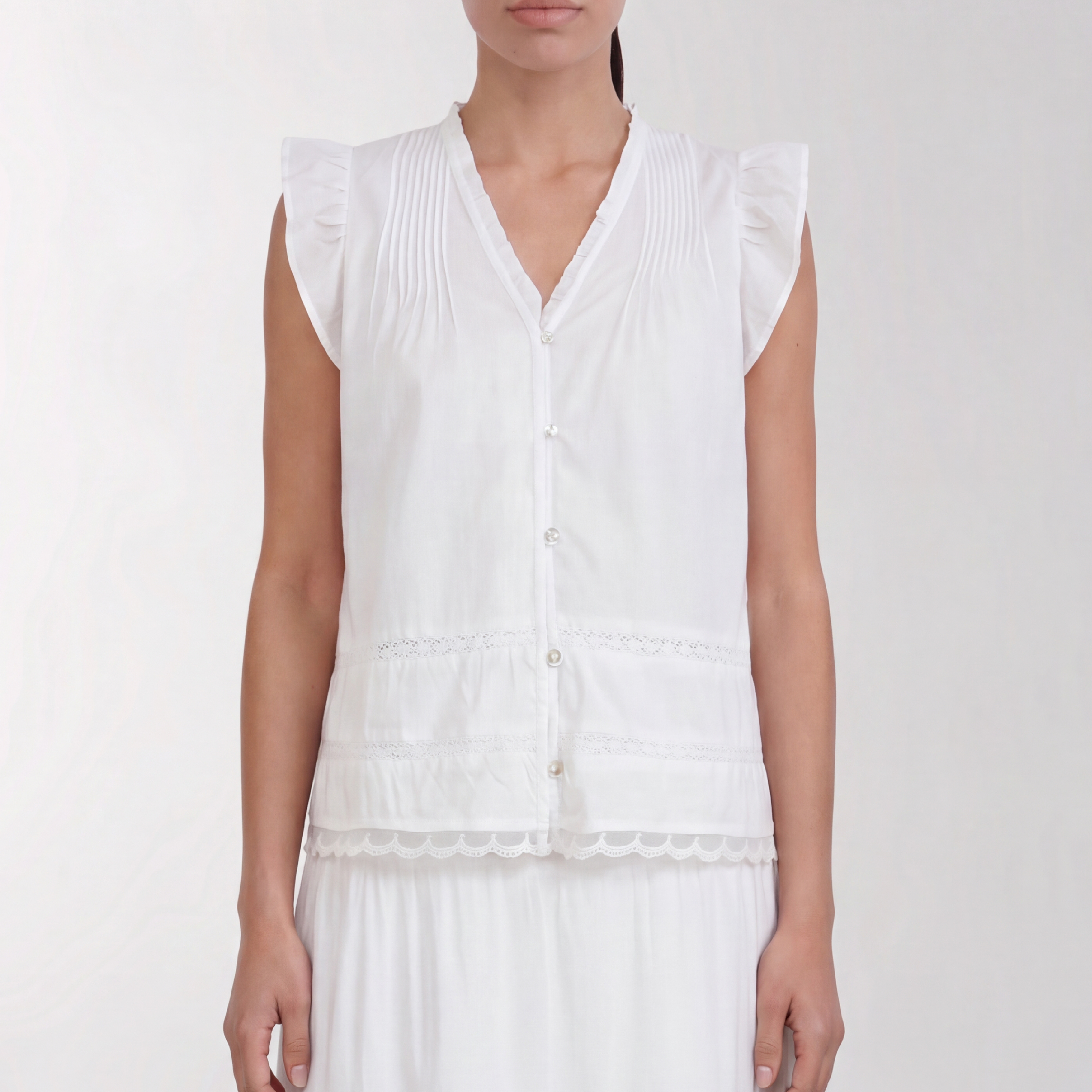 Rosy 2 Top, Hvid