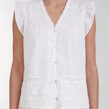 Rosy 2 Top, Hvid