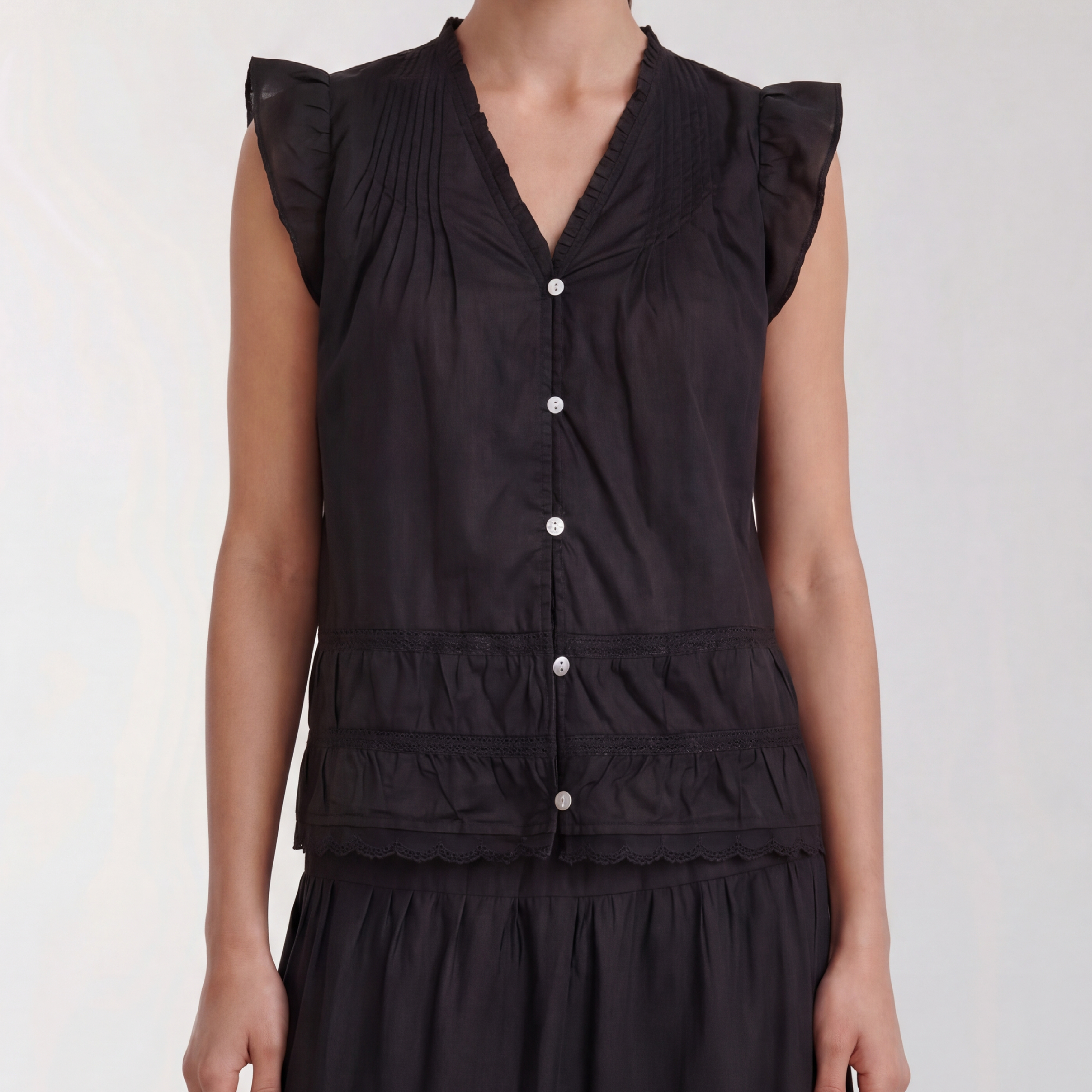 Rosy 2 Top, Sort