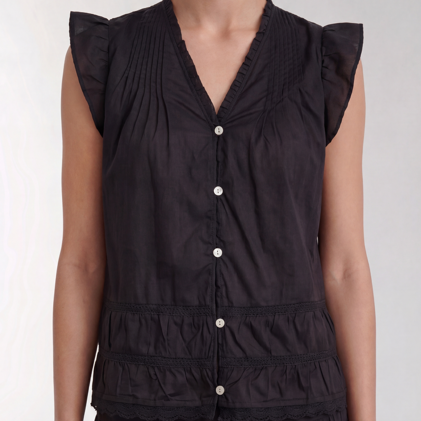 Rosy 2 Top, Sort