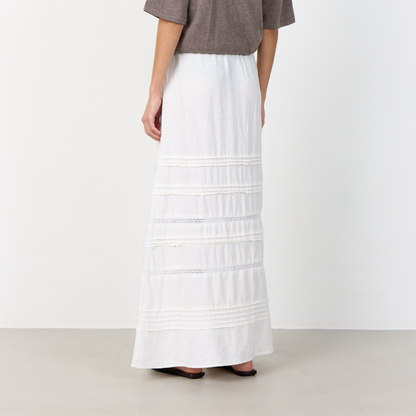 Naja 65 Nederdel I Hør, Hvid