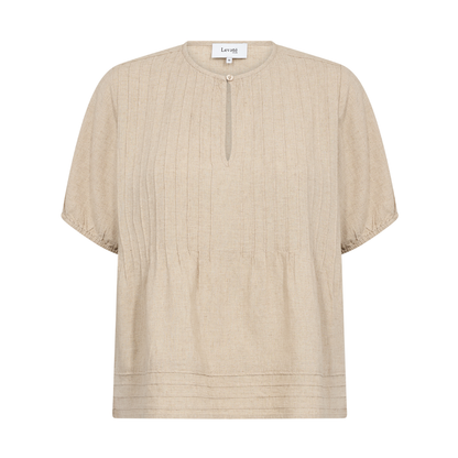 Naja 54 Top I Hør, Island Fossil Melange