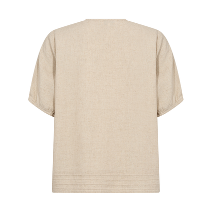 Naja 54 Top I Hør, Island Fossil Melange