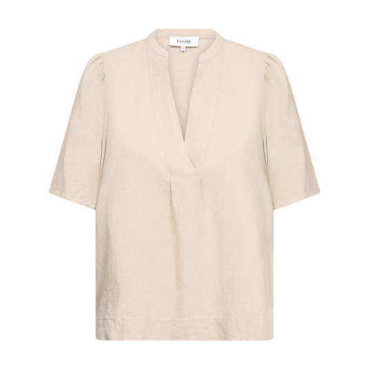 Naja 32 Top I Hør, Island Fossil Melange