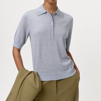 Zena Top, Grey Melange