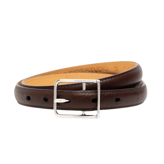 Ami Leather Belt, Brown
