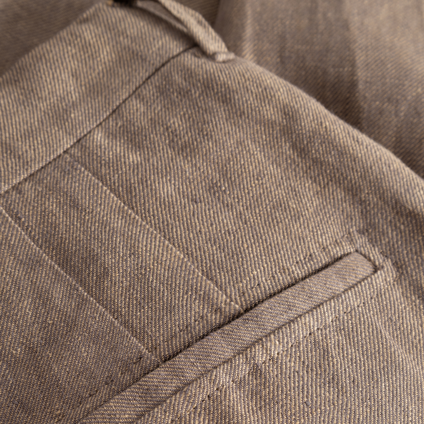 Pennie Linen Hemp Shorts, Wood