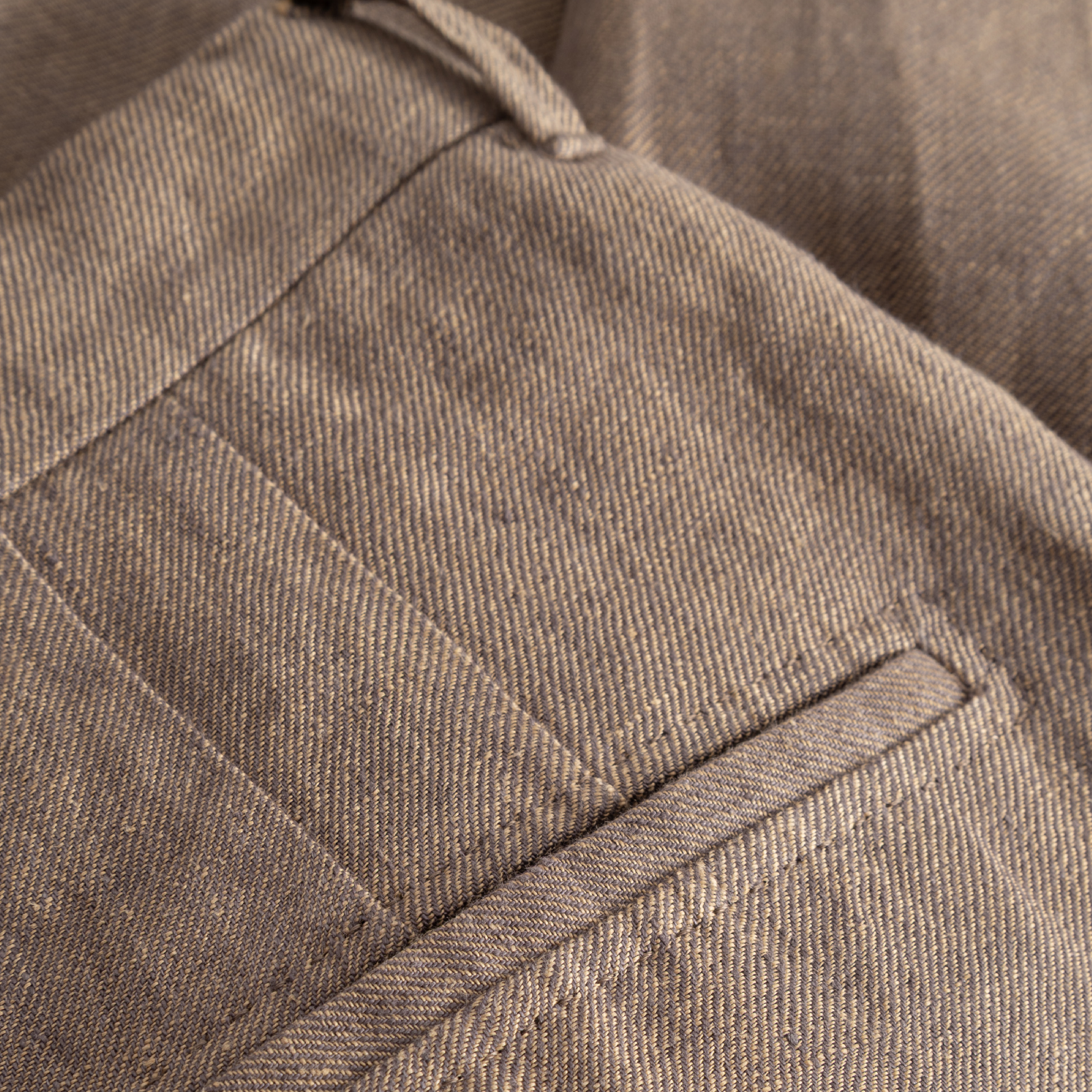 Pennie Linen Hemp Shorts, Wood