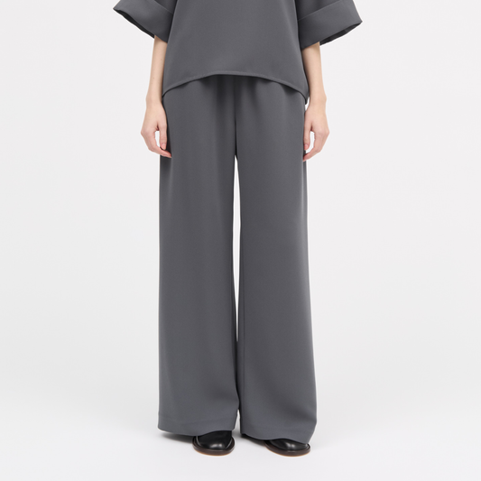 Palmira Crepe Georgette Bukser, Anthracit