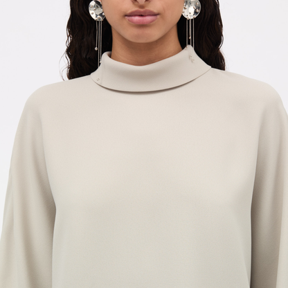 Bailee Crepe Georgette Top, Sand