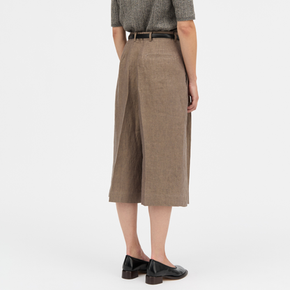 Pennie Linen Hemp Shorts, Wood