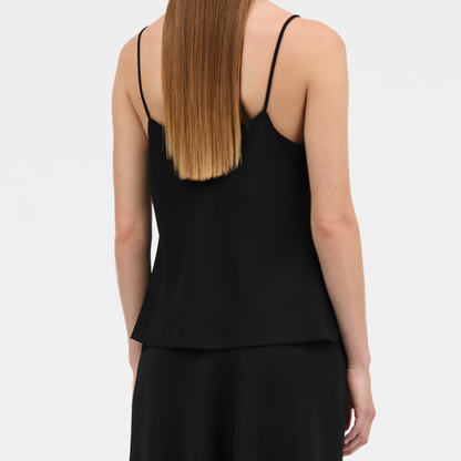 Tatianna Crepe Georgette Top, Black