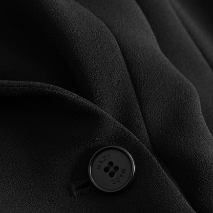 Josetta Crepe Georgette Blazer, Sort