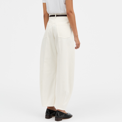 Pella White Denim Jeans, Ivory