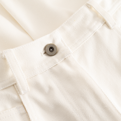 Pella White Denim Jeans, Ivory