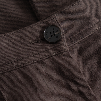 Prairie Cotton Twill Bukser, Dark Brown