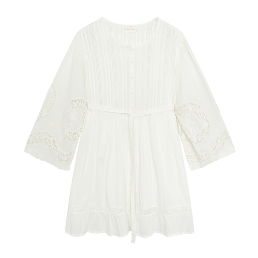 Clementine Dress, White Lilies