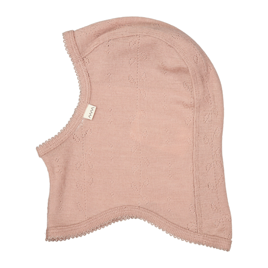 Balaclava Wool Pointelle, Burnt Rose