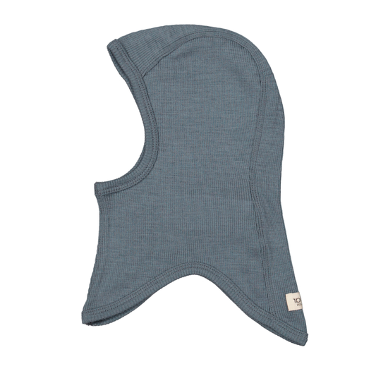 Balaclava Wool Rib, Stormy Blue