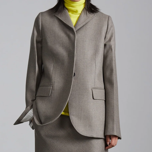 Juliane Wool Twill Blazer, Sage