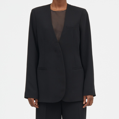 Jute Crepe Georgette, Black