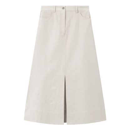 Nataline Soft Twill Skirt, Dust