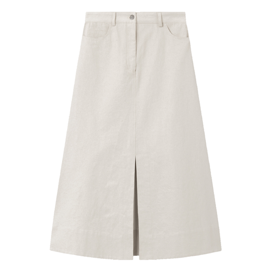 Nataline Soft Twill Skirt, Dust