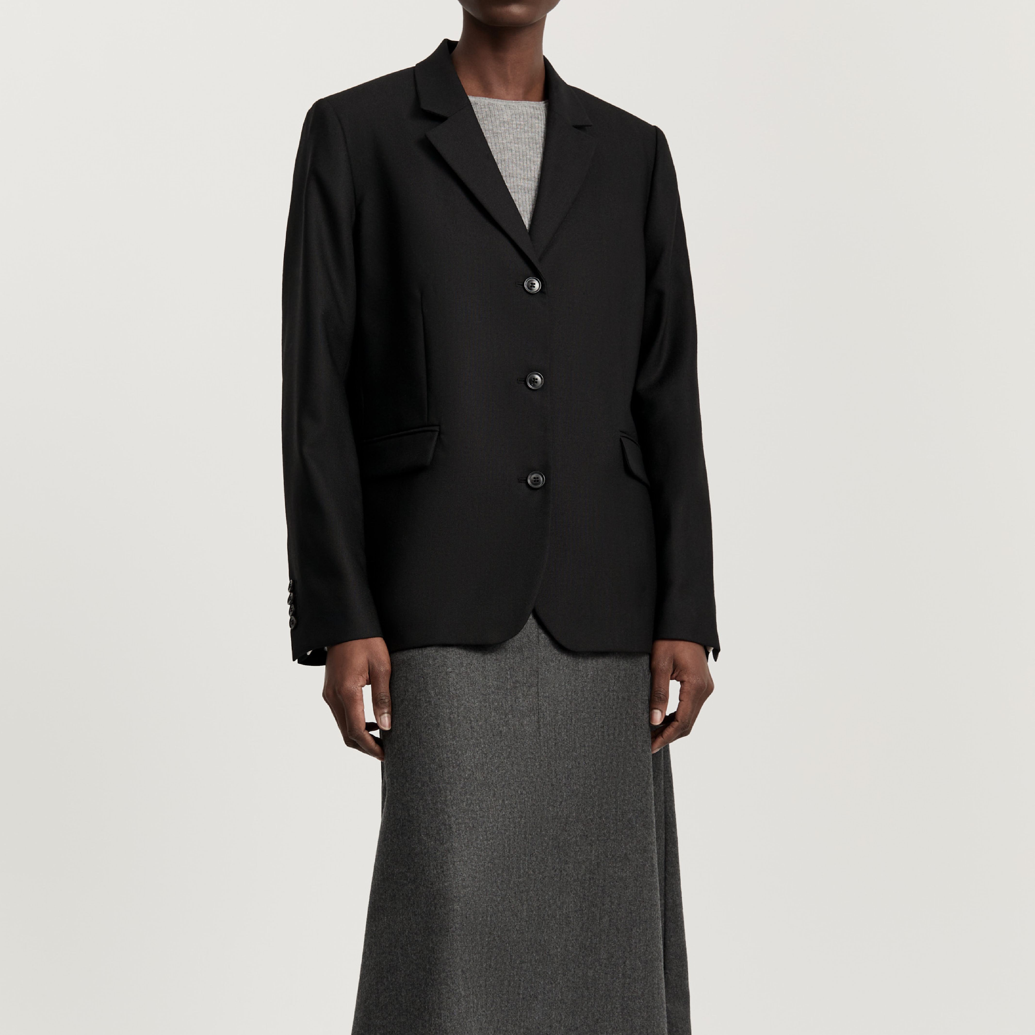 Mason Jacket Wool, Black