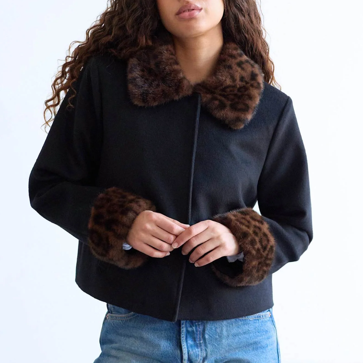 Daisy Jacket, Black/Leo