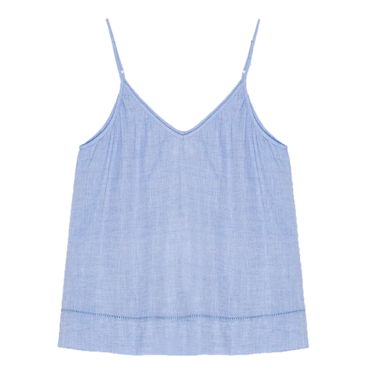 Sunshine Top Chambray, Light Blue
